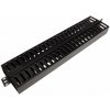Organizér káblov VALUE 19'' vyväzovací panel 1U, obojstranný, plastový kanál 40x50mm, čierny (26.99.0321)