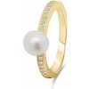 Brilio Silver prsteň s pravou perlou RI055Y