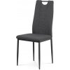 Autronic - jedálenská stolička , sivá látka, antracit kov mat - DCL-391 GREY2
