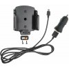 Brodit držiak do auta nastaviteľný s microUSB a nabíjaním z cig. zapaľovača/USB š.62-77 mm, hr. 6-10 521620