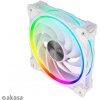 AKASA ventilátor SOHO AR, 12cm ARGB PWM fan, 120x120x25mm, biela