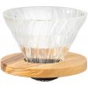 Hario V60-02 sklenený dripper Olive
