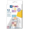Modelovacia hmota, sada, 12x25 g, na vypálenie, FIMO 