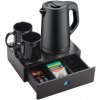 Servírovací set EMBERTON, tácka CAMBOURNE + kanvica BANBURY 0,8 l, čierny EH50688_840_913