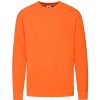 Mikina pánska Fruit of the Loom Lightweight Set-In Sweat - oranžová, M