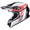Motokrosová helma Scorpion VX-16 Evo Air Lignes černá/červená 2XL
