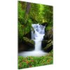 Vertikálny foto obraz sklenený Vodopád v lese 50x100 cm