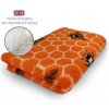 DRYBED Premium Vet Bed Včely oranžový 100 x 75 cm