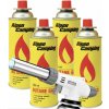 Plynový horák + plnenie Alpen Camping 4x400ml - spoľahlivý plameň na cesty, do dielne a záhrady