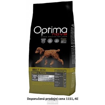 OPTIMAnova dog Adult MINI DIGESTIVE Grain Free Rabbit 8 kg