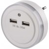EMOS SK s.r.o. LED nočné svetlo P3313 do zásuvky s 2× USB - P3313