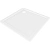 MEXEN - Flow Sprchová vanička štvorcová slim 80 x 80, biela lesk 46S108080