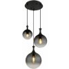 GLOBO 15885-3H DALTON závesné svietidlo D390mm 3xE27 čierna, dymová