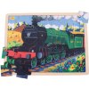 Bigjigs Toys dřevěné historický vlak Flying Scotsman 35 dielov