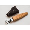 Lyžičkár BeaverCraft SK1SOak - 25 mm, dubová rukoväť, kožené puzdro