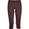 Dámske 3/4 spodky Ortovox W's 120 Competition Light Short Pants Veľkosť: L / Farba: tmavočervená