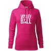 Volleyball nápis - Mikina dámská Cape s kapucí - XS ( Purpurová )