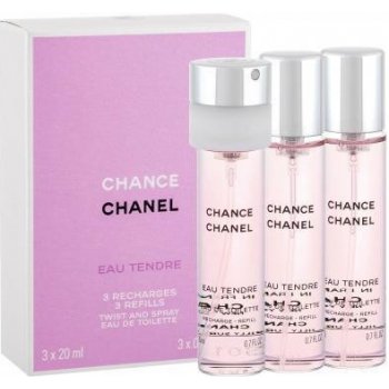 Chanel Chance Eau Tendre toaletná voda dámska 3 x 20 ml náplň od 101,3 € -  Heureka.sk