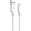 Forever recyklovaný kábel USB-A - USB-C 1,5 m 3A KR60-AC-00 biely