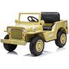 mamido Detský elektrický vojenský Jeep Willys 4x4 béžový