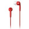 Genius HS-M320, slúchadlá, bez ovládania hlasitosti, červené, špuntové typ 3.5 mm jack