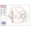 BREMBO brzdový kotúč 09.5033.10, súprava 2 ks