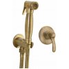 Podomietková batéria s bidetovou spŕškou Retro, bronz