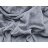 XPOSE® Detská mikroplyšová plachta Exclusive - svetlo sivá 60x120 cm, Mikroplyš