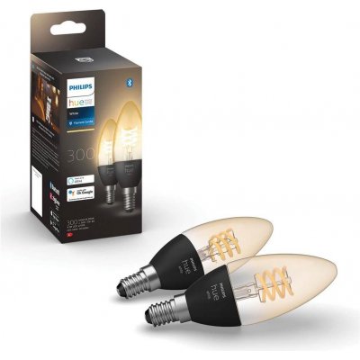 Philips | SADA 2x LED Stmievateľná žiarovka Philips Hue WHITE FILAMENT E14/4,5W/230V 2100K | P4631