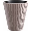 PlasticFuture Kvetináč Small Sandy hnedý, 39 cm