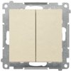 Vypínač dvojitý striedaný (5B) 10AX/250V (PS) šampanská matná SIMON55 (Simon)