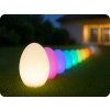 V-TAC LED solárne vajíčko RGB+WW, IP44, nabíjateľné, výdrž 6-8h