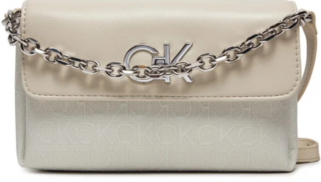 Calvin Klein kabelka Re-Lock Mini crossbody Bag Jcq K60K611989 Écru