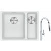 Súprava granitový drez Franke Maris 125.0687.267, kuchynská batéria Franke Pescara L Slide-In 115.0538.940