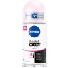 Nivea Invisible Clear Black&White dámsky antiperspirant v guličke roll-on 50 ml