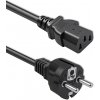 Napájací kábel QOLTEC Schuko (CEE 7/7) – IEC C13, 1,5 m, 3×1,0 mm², čistá meď