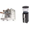 Rocket Espresso Appartamento, white, walnut + ECM C-Manuale 54, anthracite