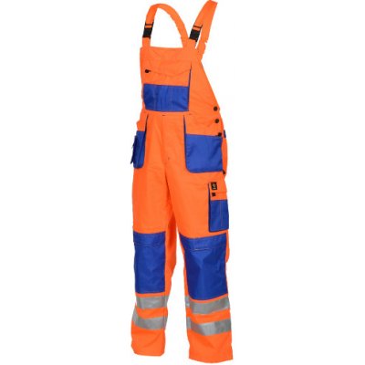 Procera pracovné nohavice s trakmi PROMAN 260 HV oranžové