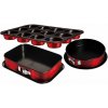 Formy na pečenie s titanovým povrchom 3ks Berlingerhaus Metallic Line Burgundy BH-7635