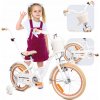 Detský bicykel SUN BABY Flower Bike 16 palcov pre dievčatko Bielo-béžový