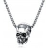 Steel Edge Náhrdelník z chirurgickej ocele lebka JCFGX1513 Farba: Steel