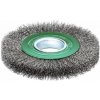Lessmann 344362 | Rotačná kefa, nehrdzavejúci drôt zvlnený stolová brúska 150x22-24 / nerez 0,30