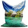 Sablio Sedací vak Chatky na moři 150x100 cm