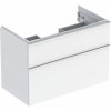 GEBERIT KÚPEĽNE Skrinka pod umývadlo iCon, s 2 zásuvkami, 88.8cm, 61.5cm, 47.6cm, biele, chróm, 502.305.01.2