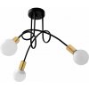Toolight - Stropné svietidlo Paradise 3xE27 APP517-3C, čierna-zlatá, OSW-08640