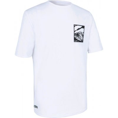 Olaian UPF 50+ tričko do vody s krátkym rukávom biele čierna