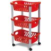 STEFANPLAST Kuchynský vozík Otello, červený