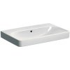 Geberit Smyle Square - Umývadlo, 75x48x17 cm, s prepadom, bez otvoru na batériu, biela 500.249.00.2