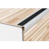 Schodový profil 41 x 27 mm s protišmykovou páskou (skrutkovací) Šampaň E02