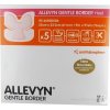 Allevyn Gentle Border Heel Krytie na rany 23 x 23,2 cm adhezívne penové krytie so silikónovým gélom 5 ks